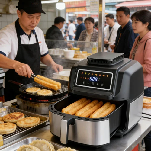 8in1 Indoor Grill With Air Fryer