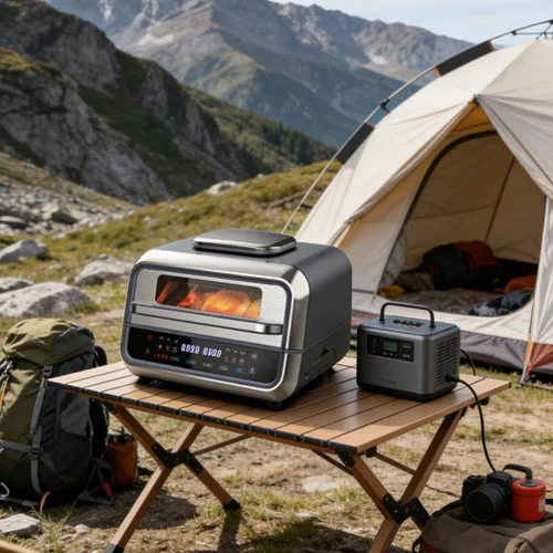 Stainless Steel Air Fryer With Smokeless Grill